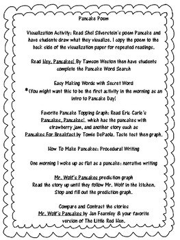 Pancake Day by Kim Short  Teachers Pay Teachers