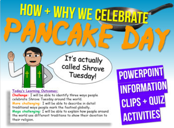 Preview of Pancake Day / Shrove Tuesday - Presentation, Quiz, Activity