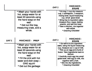 Preview of Pancake Food Lab Task Cards