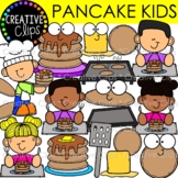 Pancake Kid Clipart {Pancake Clipart}