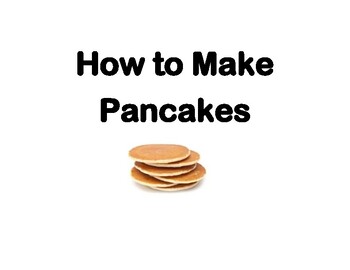 Preview of How to make Pancake Directions and Sequencing worksheet Distant/Digital Learning