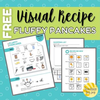 Preview of Visual Recipe for Special Education Cooking: Fluffy Pancakes