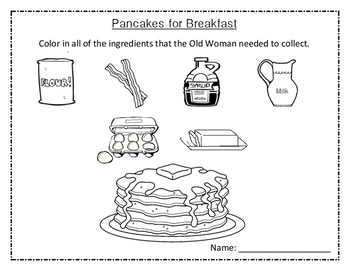 Download Pancakes for Breakfast - Coloring Page by Element of Fun | TpT