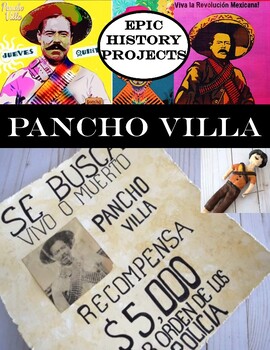 Preview of Pancho Villa Wanted Poster & Biography Project