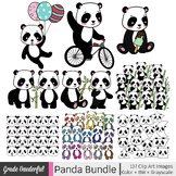 Panda Bear Clip Art Bundle