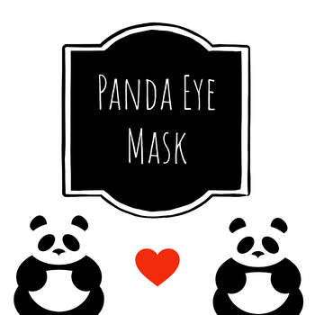 Preview of Panda Bear Eye Mask (sewing template)