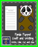 Panda Craft Activity Writing Puppet - Zoo Animal Research Center