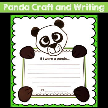 Preview of Panda Craft, Panda Craft and Writing, Panda Craftivity,
