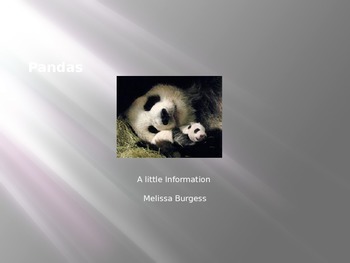 Preview of Panda Powerpoint