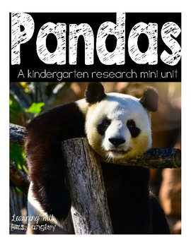 Preview of Panda Research Mini Unit for Kindergarten