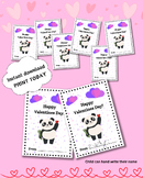 Panda Valentines | Cards for Home and Classroom