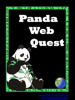 Preview of Panda Web Quest