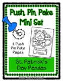 Pandas - St. Pat - Push Pin Poke No Prep Printable - 6 Pic