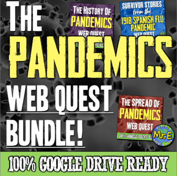 Preview of Pandemic Activities Bundle | 3 Digital Resources to teach about Pandemics!