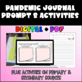 Pandemic Journal Entry | Primary & Secondary Sources Activ