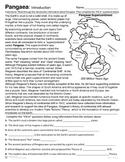Pangaea - Introduction and Evidence Map Lab activity