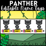 Panther Name Tags - Editable