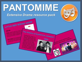 Preview of Pantomime: Extensive Drama resource pack