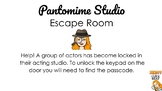 Pantomime Escape Room (Elementary/SPED)