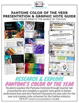Preview of Pantone Color of the Year Presentation & Graphic Note Guide (Fashion Marketing)