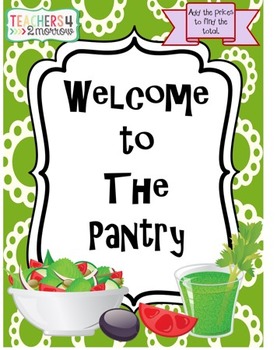 Preview of Pantry Activity FREEBIE