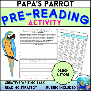 Preview of Papa's Parrot Pre-Reading Activity Design a Store