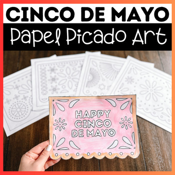 Preview of Papel Picado Art Project for Cinco de Mayo | 5 Papel Picado Templates Decor