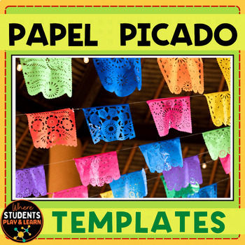 Preview of Papel Picado Banner Template | Dia De Los Muertos | Design a Fiesta Flag