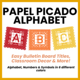 Papel Picado Bulletin Board Letters | Spanish Classroom Decor
