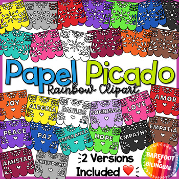 Preview of Papel Picado Clipart | Hispanic Heritage Month Clipart