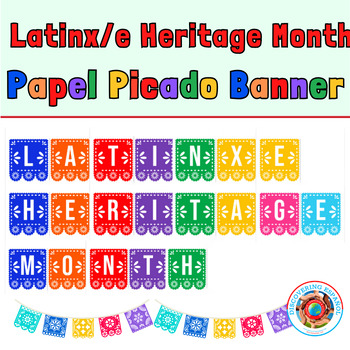 Preview of Papel Picado Latinx/e Heritage Month Banner
