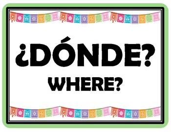 Preview of Papel Picado Themed Classroom Labels and Signs *DIGITAL*