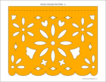 Papel Picado Tissue Banners By Spanish Made Easy Tpt