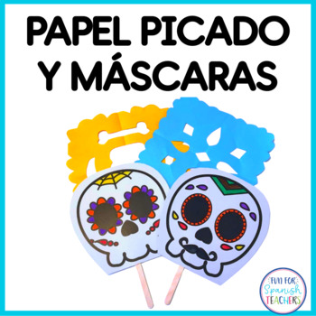 Preview of Papel Picado and Masks Templates for Day of the Dead - Día de los Muertos