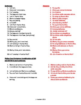 Ser O Estar Live Worksheet Answer Key – Islero Guide Answer for Assignment