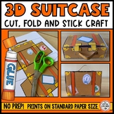 Paper 3D Suitcase Craft