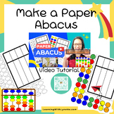 Paper Abacus, color and cutting activity