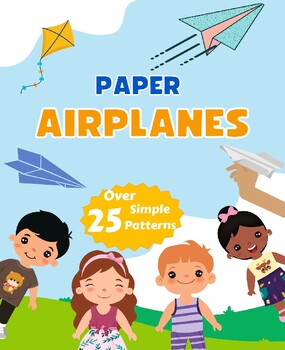 Preview of End of the Year Paper Airplane Project Template for STEM Activities