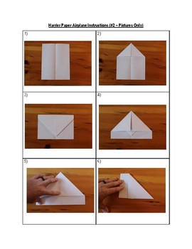 Preview of Paper Airplane "Instructional Text" Hands-On Activity