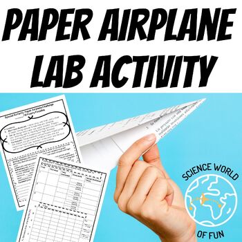 Preview of Paper Airplane Lab Activity | Force and Motion Scientific Investigation