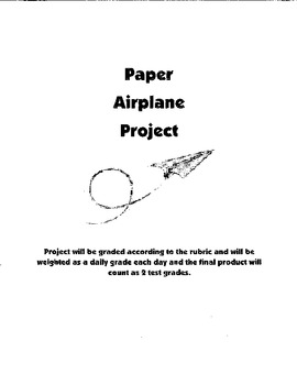Preview of Paper Airplane Project (Great Algebra/Geometry learning project!)