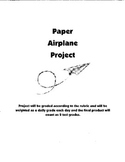 Paper Airplane Project (Great Algebra/Geometry learning project!)
