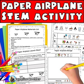 Preview of Paper Airplane STEM SPED Science Activities Pre-K Kindergarten