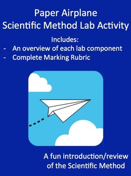 Preview of Paper Airplane Scientific Method Lab Activity
