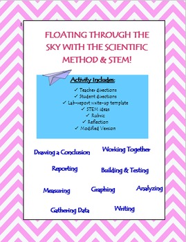 Preview of Paper Airplane Scientific Method Lab Report Write-Up with STEM Component