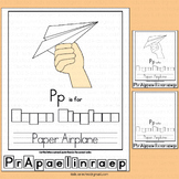 Paper Airplane Writing Activities Alphabet Letter P Worksh