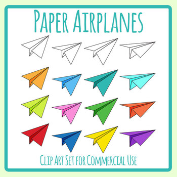 paper airplane clipart
