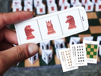 Preview of Paper Animals Chess Set for Kids (Free Printable Pieces and Chessboard)