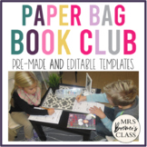 Paper Bag Book Club Discussion Templates | Pre-Made + Editable