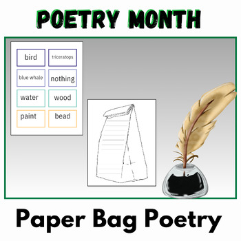Preview of Paper Bag Poetry Activity for 3rd-5th Grade Poetry Month Activities printable